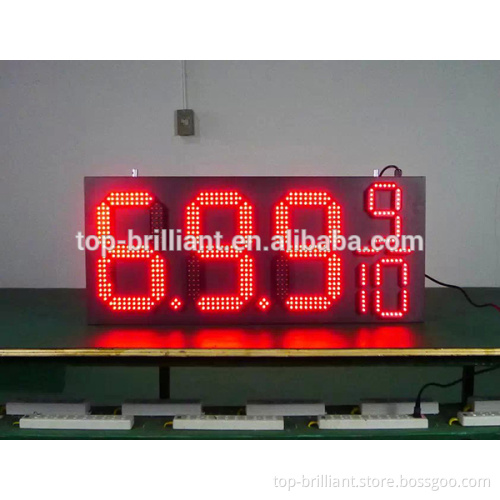 Ultra-Bright Ultra-Slim n Easy to install 7 segment led gas station sign